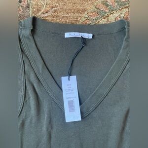 Michael Stars Ribbed Cotton Tank – OS (Tarragon) NWT